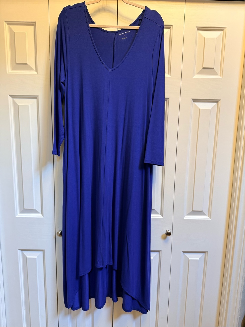 Universal Standard Royal Blue High-Low V-Neck Dress